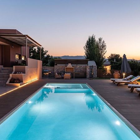 Villa Enny, 3 Bd With Private Heated Pool Agia  Bagian luar foto