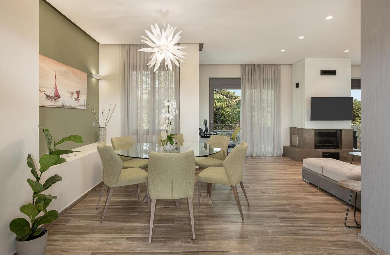 Villa Enny, 3 Bd With Private Heated Pool Agia  Bagian luar foto