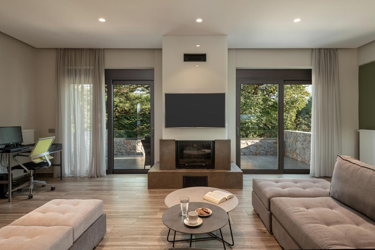 Villa Enny, 3 Bd With Private Heated Pool Agia  Bagian luar foto